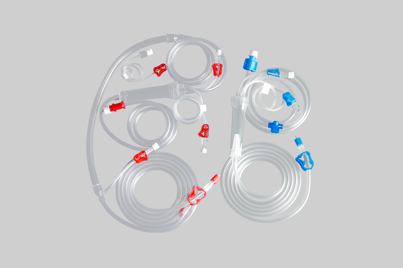 Sterile hemodialysis blood circuits for single use